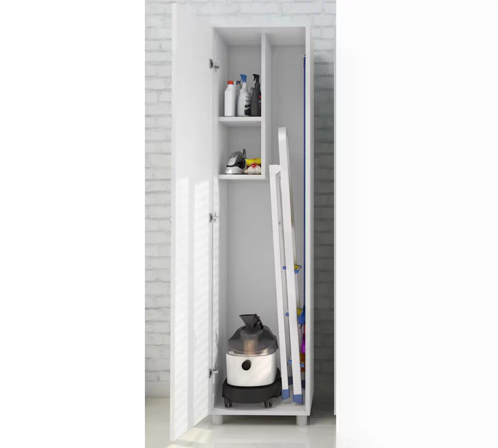 Armário Para Lavanderia 01 Porta AM3107 Branco Tecno Mobili