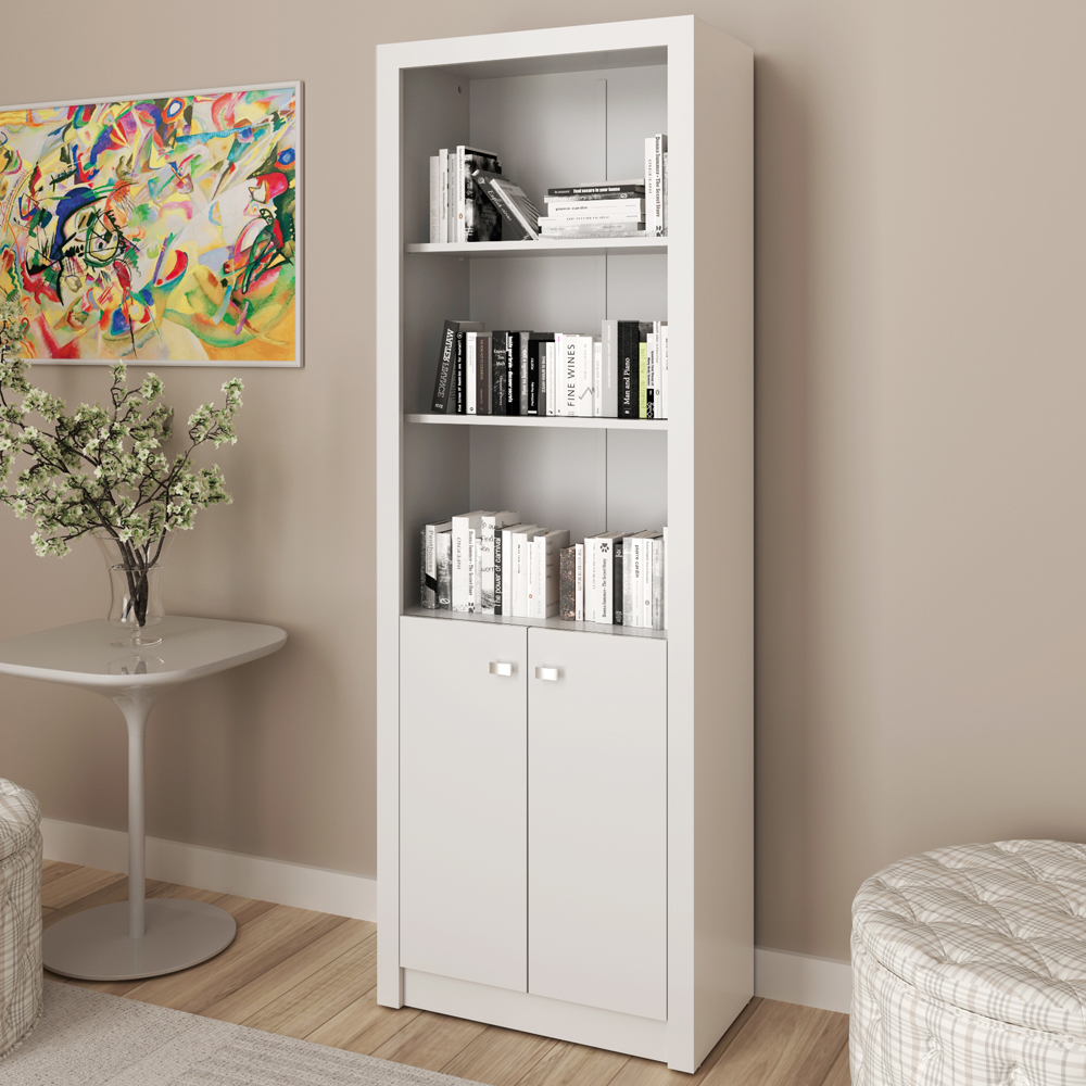 Armário de Escritório Clarck 2 PT Branco
