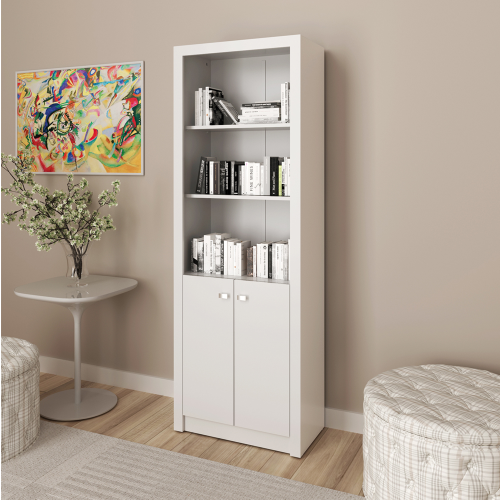 Armário de Escritório Clarck 2 PT Branco