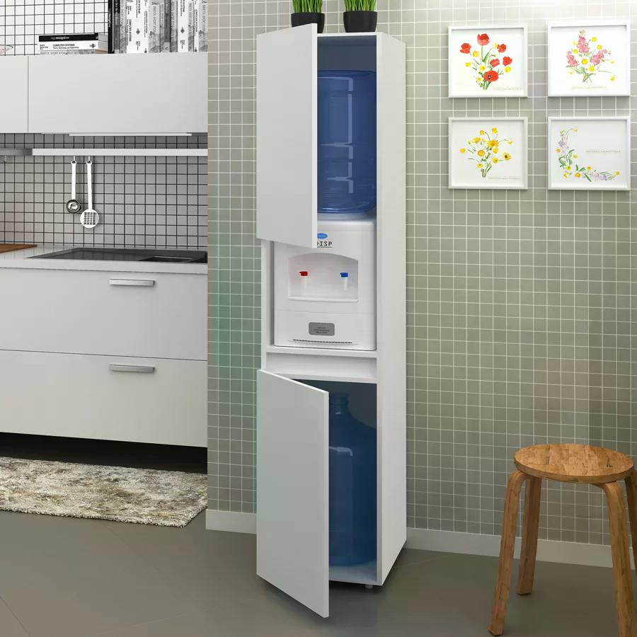 Armário para Bebedouro 02 Portas BL3312 Branco Tecno Mobili