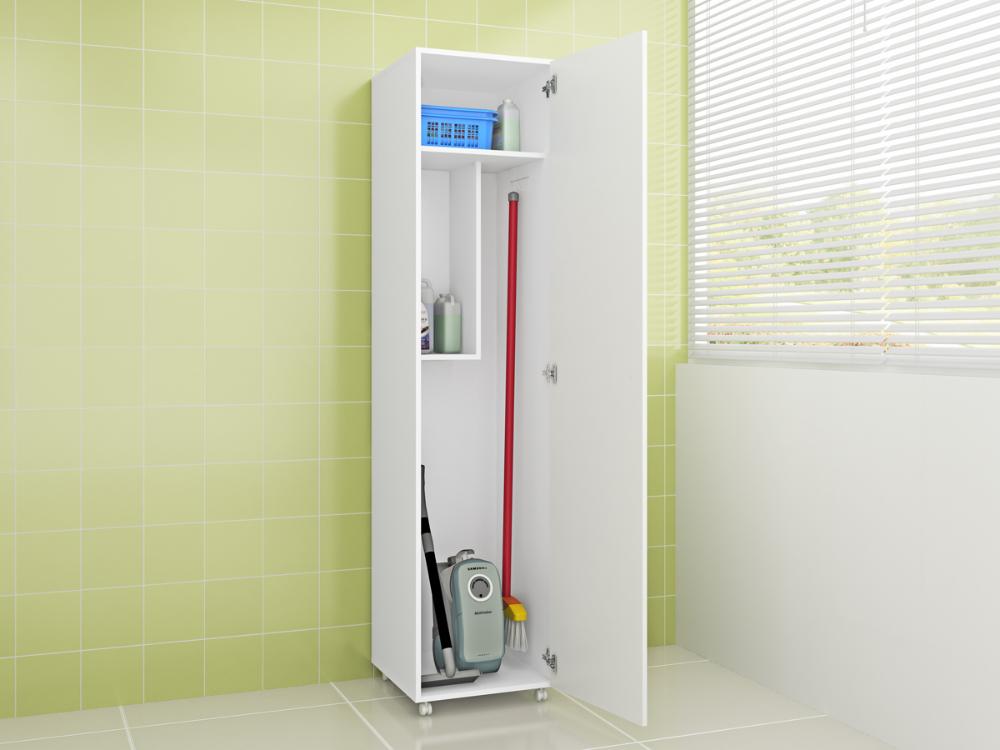 Armário para Lavanderia 01 Porta AM3100 Branco Tecno Mobili