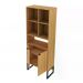 Armario 02 Portas Com Chave Pes Tubular ME4155 Amendoa Preto Tecno Mobili