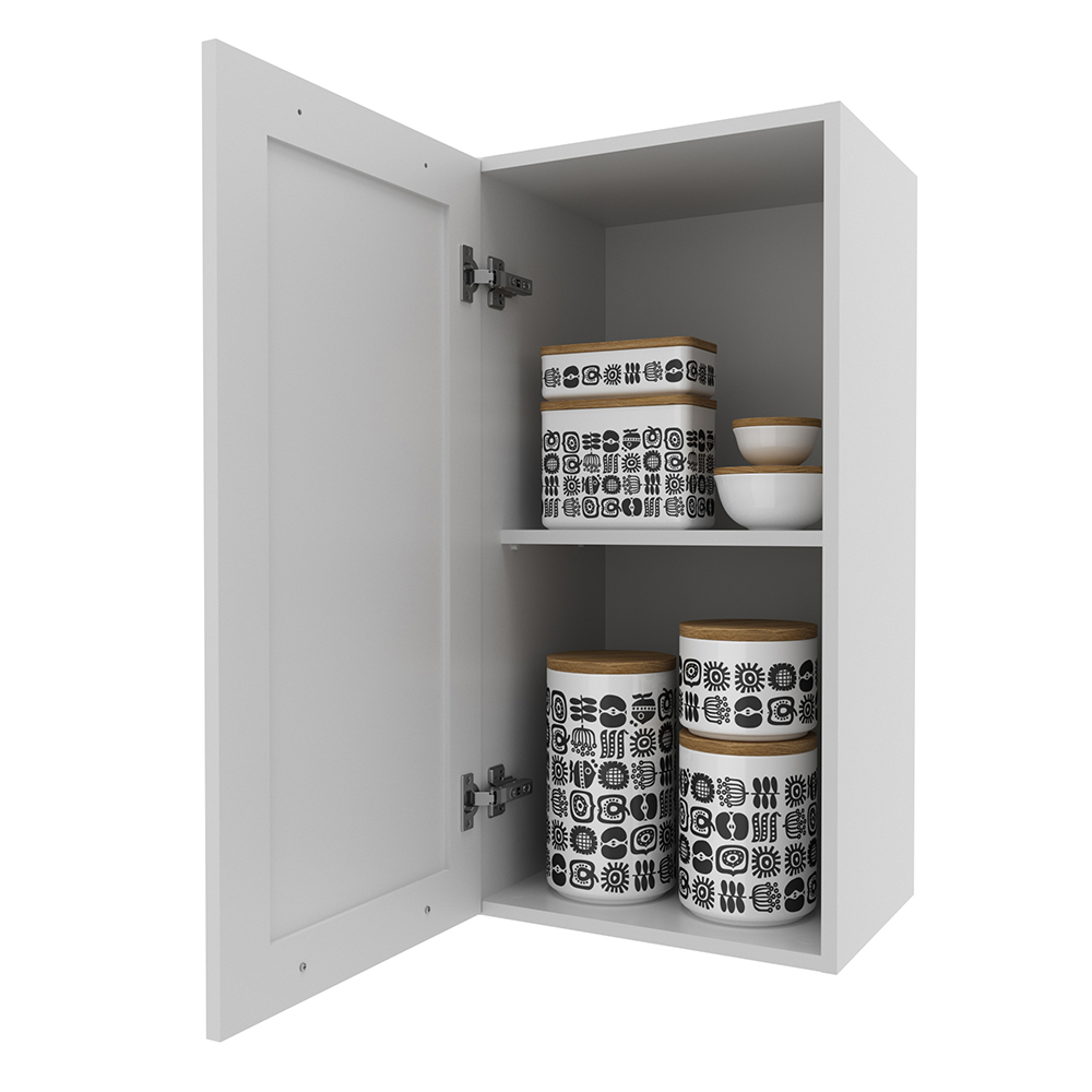 Armario Aereo 1 Porta 40 cm MDF CZ3315 Branco Tecno Mobili