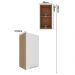 Armario Aereo 1 Porta 40 cm MDP CZ3118 Freijo Branco Tecno Mobili