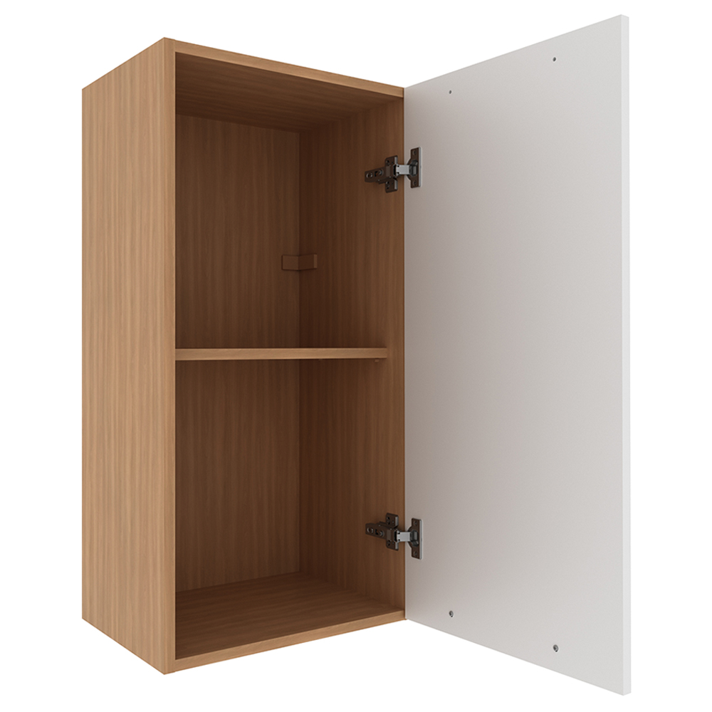 Armario Aereo 1 Porta 40 cm MDP CZ3118 Freijo Branco Tecno Mobili