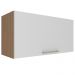 Armario Aereo 1 Porta Basc 80 cm MDP CZ3119 Freijo Branco Tecno Mobili