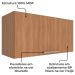 Armario Aereo 1 Porta Basc 80 cm MDP CZ3119 Freijo Tecno Mobili