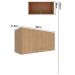 Armario Aereo 1 Porta Basc 80 cm MDP CZ3119 Freijo Tecno Mobili