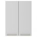 Armario Aereo 2 Portas 60 cm MDP CZ3141 Freijo Branco Tecno Mobili
