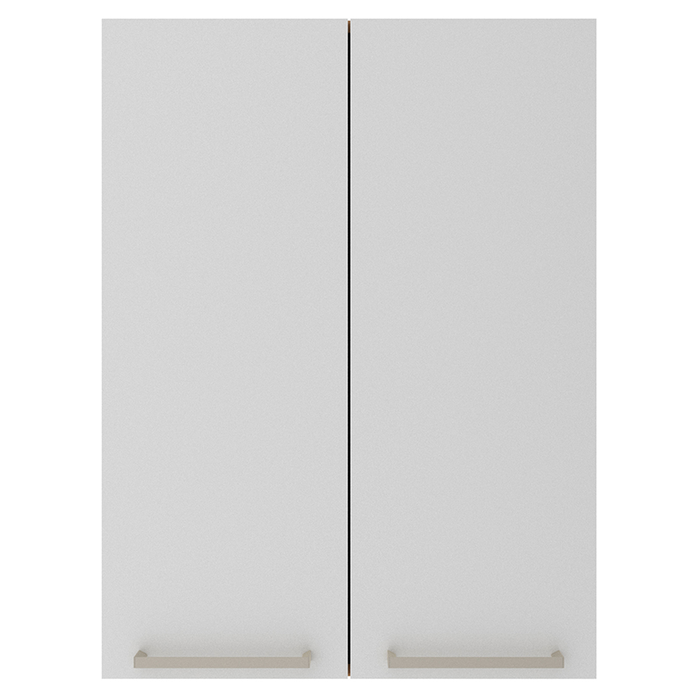 Armario Aereo 2 Portas 60 cm MDP CZ3141 Freijo Branco Tecno Mobili