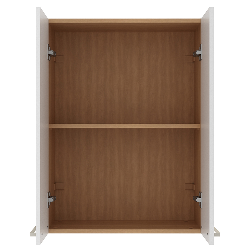 Armario Aereo 2 Portas 60 cm MDP CZ3141 Freijo Branco Tecno Mobili