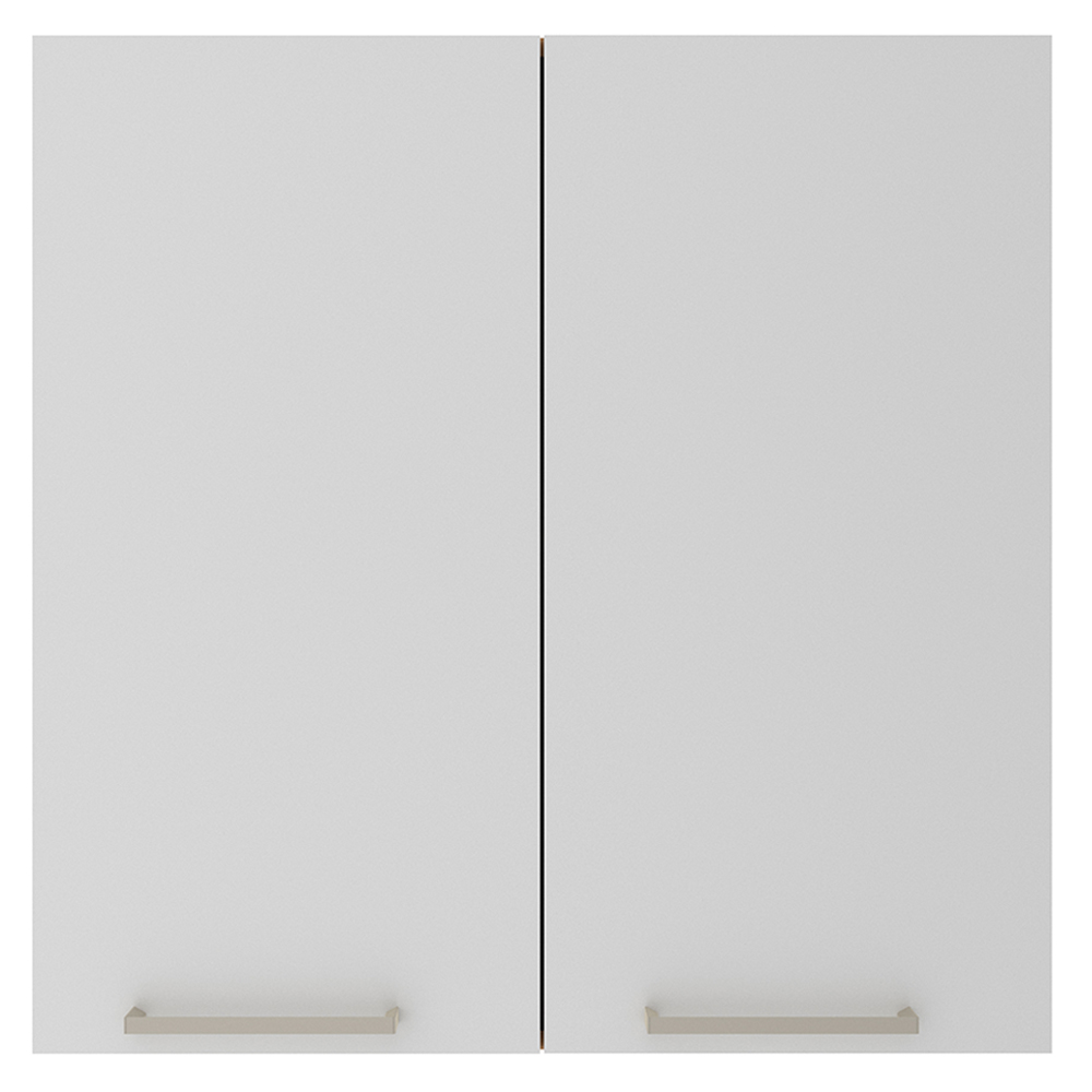Armario Aereo 2 Portas 80 cm MDP CZ3115 Freijo Branco Tecno Mobili