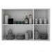 Armario Aereo 3 Portas 120 cm MDF CZ3310 Branco Tecno Mobili