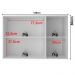 Armario Aereo 3 Portas 120 cm MDF CZ3310 Branco Tecno Mobili