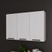 Armario Aereo 3 Portas 120 cm MDF CZ3310 Branco Tecno Mobili
