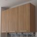 Armario Aereo 3 Portas 120 cm MDP CZ3109 Freijo Tecno Mobili