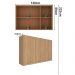Armario Aereo 3 Portas 120 cm MDP CZ3109 Freijo Tecno Mobili