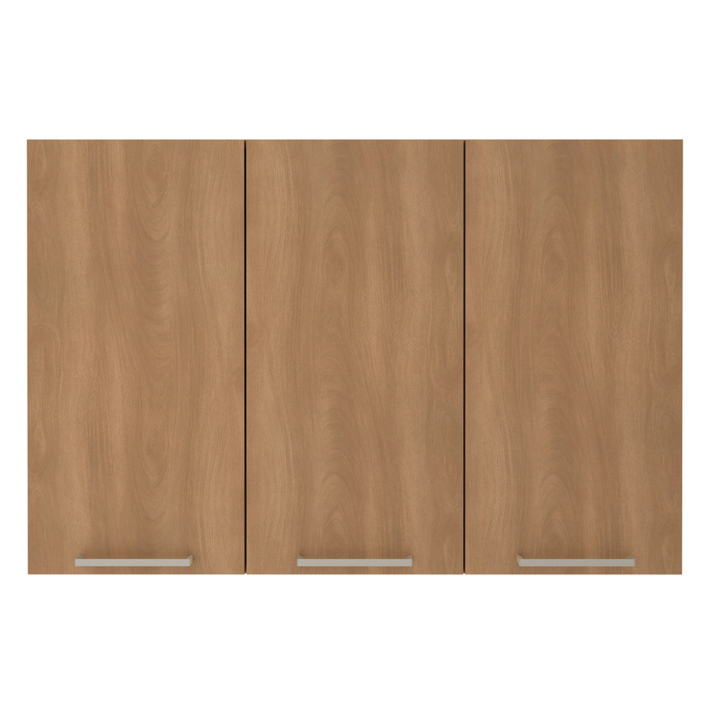 Armario Aereo 3 Portas 120 cm MDP CZ3109 Freijo Tecno Mobili