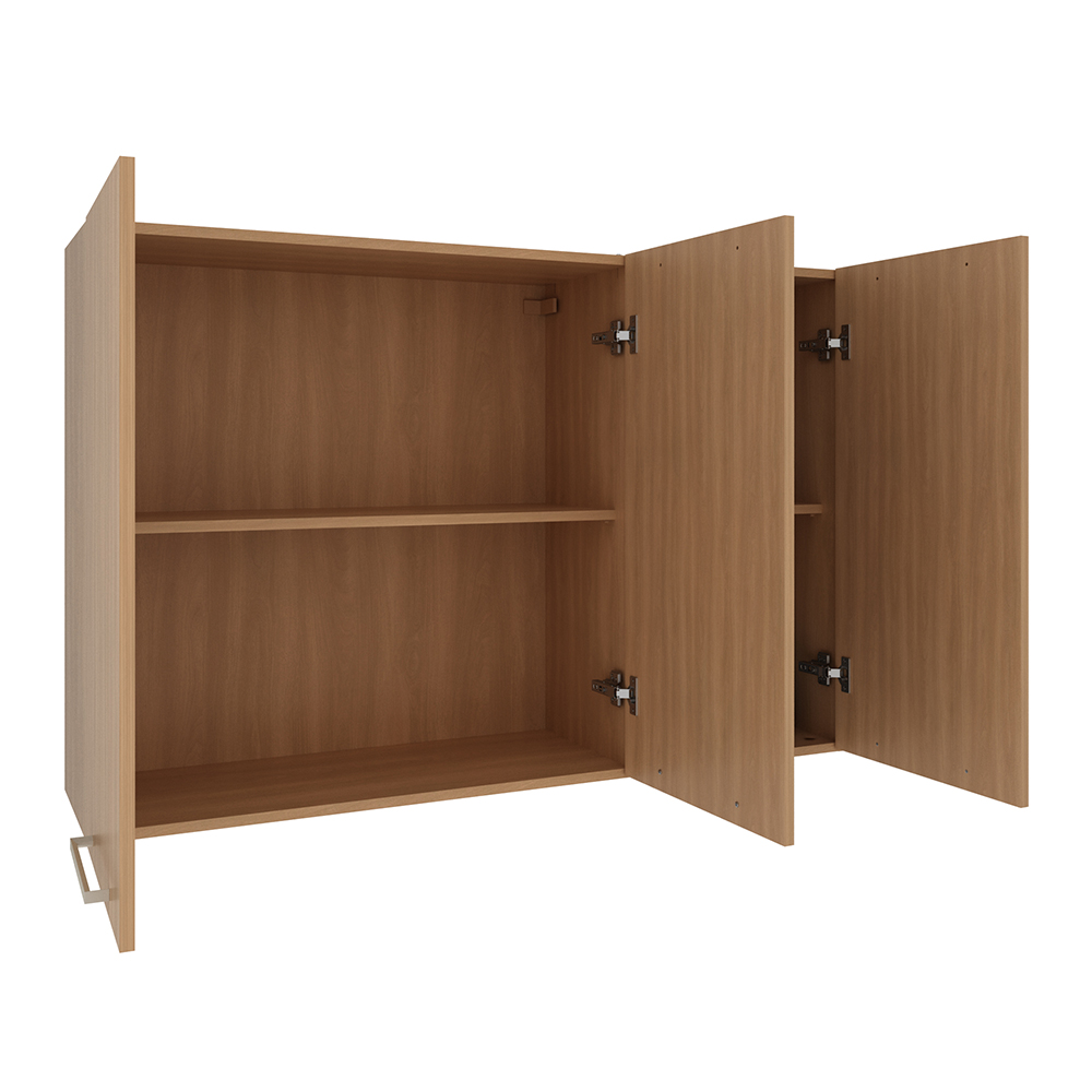 Armario Aereo 3 Portas 120 cm MDP CZ3109 Freijo Tecno Mobili