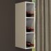 Armario Aereo Adega 3 Nichos 20 cm MDF CZ3318 Branco Tecno Mobili