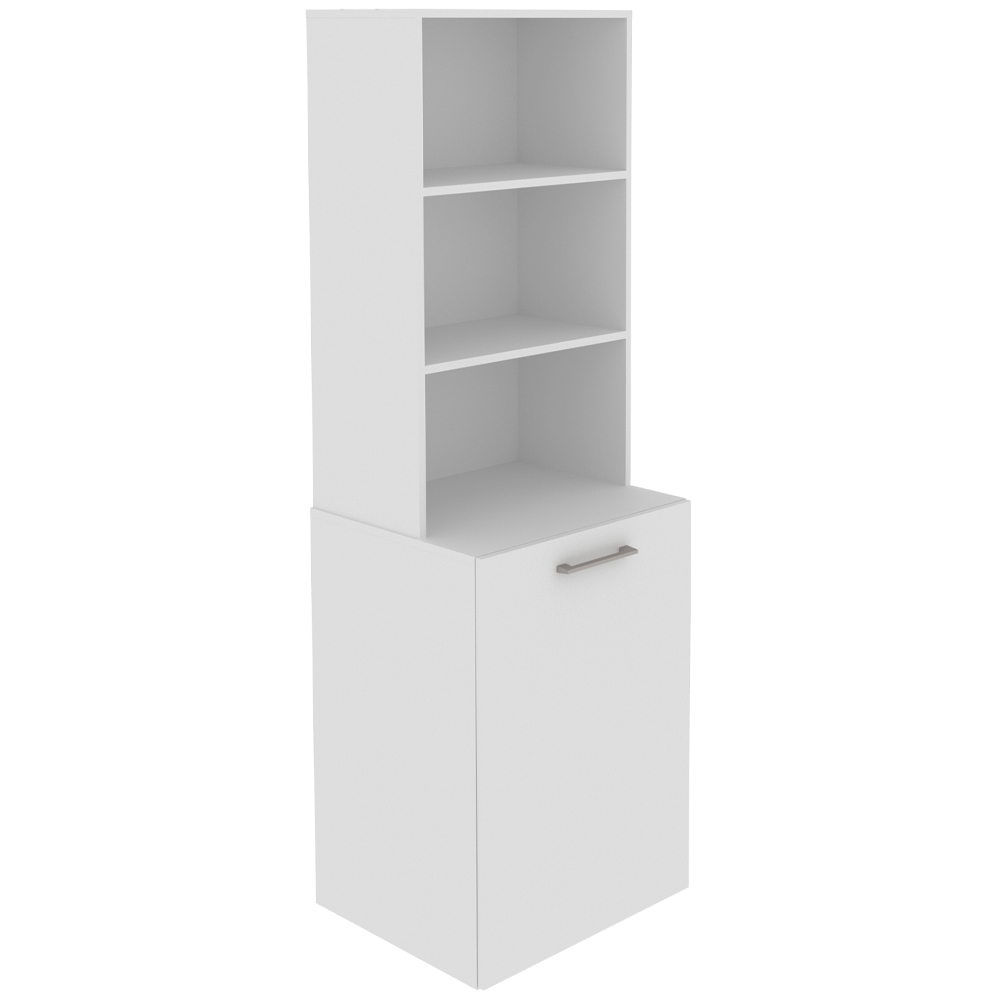 Armario Escrivaninha Multiuso Retratil 5 nicho ME4171 Branco Tecno Mobili