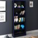 Armario Estante Multiuso 5 Prateleira ME4141 Preto Azul Tecno Mobili