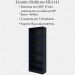 Armario Estante Multiuso 5 Prateleira ME4141 Preto Azul Tecno Mobili