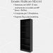 Armario Estante Multiuso 5 Prateleira ME4141 Preto Tecno Mobili
