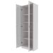 Armario Para Escritorio 2 Portas De Vidro ME4115 Branco Tecno Mobili