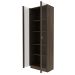 Armario Para Escritorio 2 Portas De Vidro ME4115 Rustico Tecno Mobili
