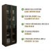 Armario Para Escritorio 2 Portas De Vidro ME4115 Rustico Tecno Mobili