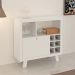 Balcão Adega 1 Porta AD5002 Branco - Tecno Mobili