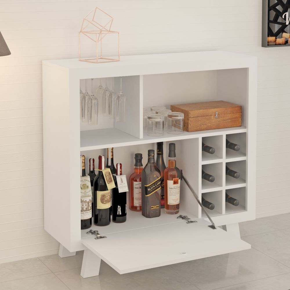 Balcão Adega 1 Porta AD5002 Branco - Tecno Mobili