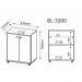 Balcão Baixo 02 Portas BL3300 Branco - Tecno Mobili