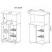 Balcão Fruteira 01 Porta BF3207 Branco - Tecno Mobili
