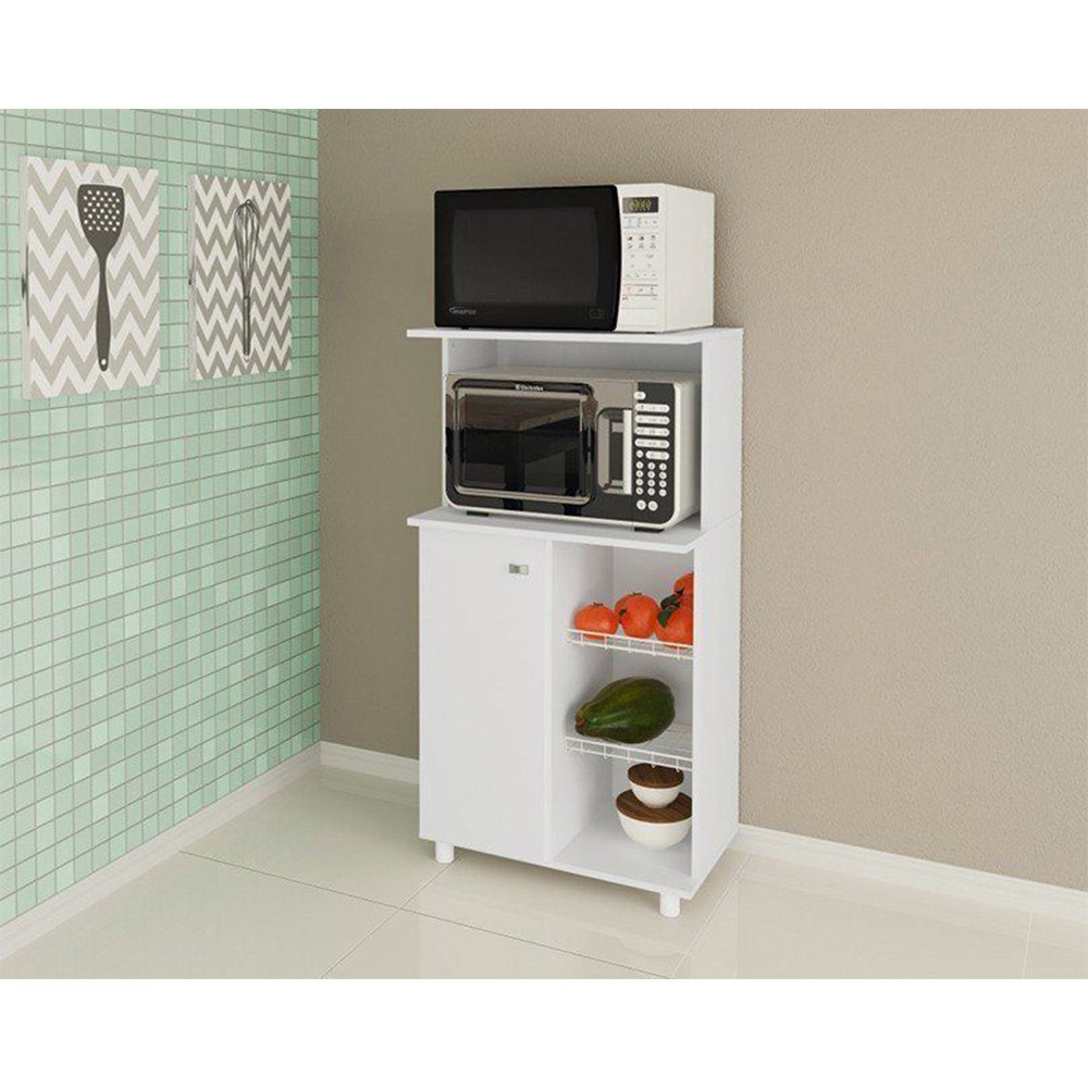 Balcão Fruteira 01 Porta BF3207 Branco - Tecno Mobili