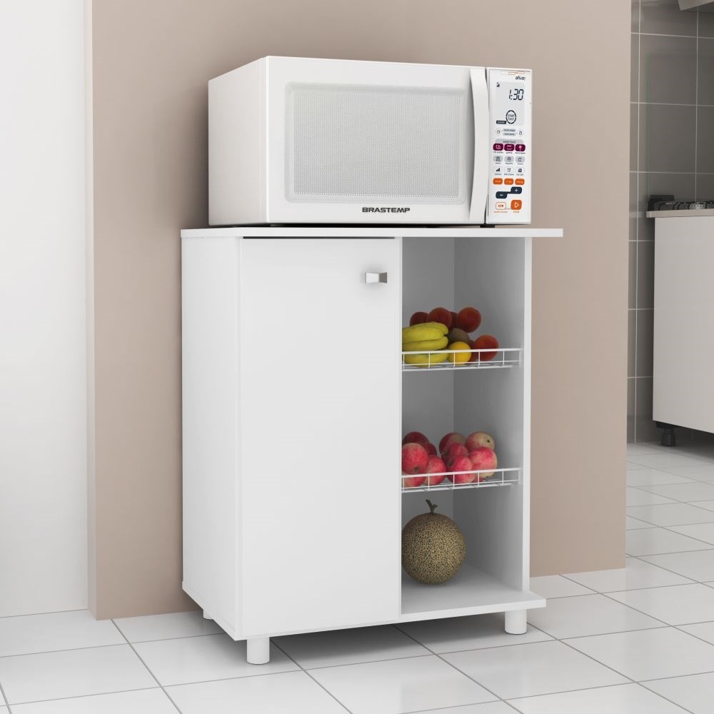 Balcão Fruteira 1 Porta BF3205 Branco - Tecno Mobili