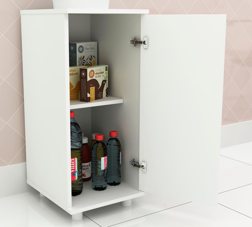 Balcão Para Bebedouro 01 Porta BL3306 Branco Tecno Mobili