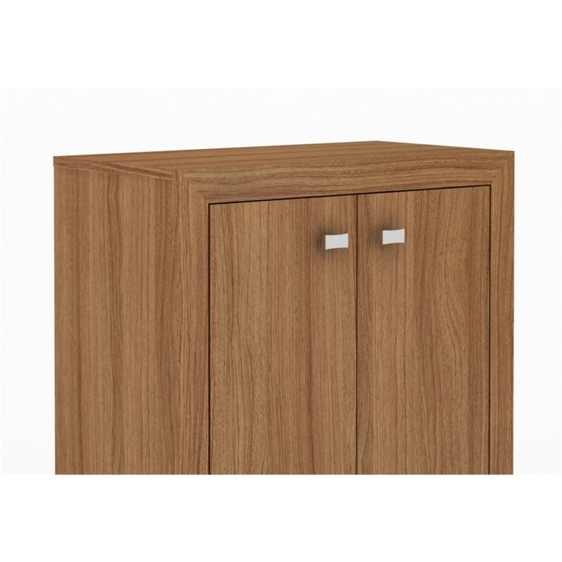 Balcão Para Escritório 2 Portas ME4103 Amêndoa - Tecno Mobili