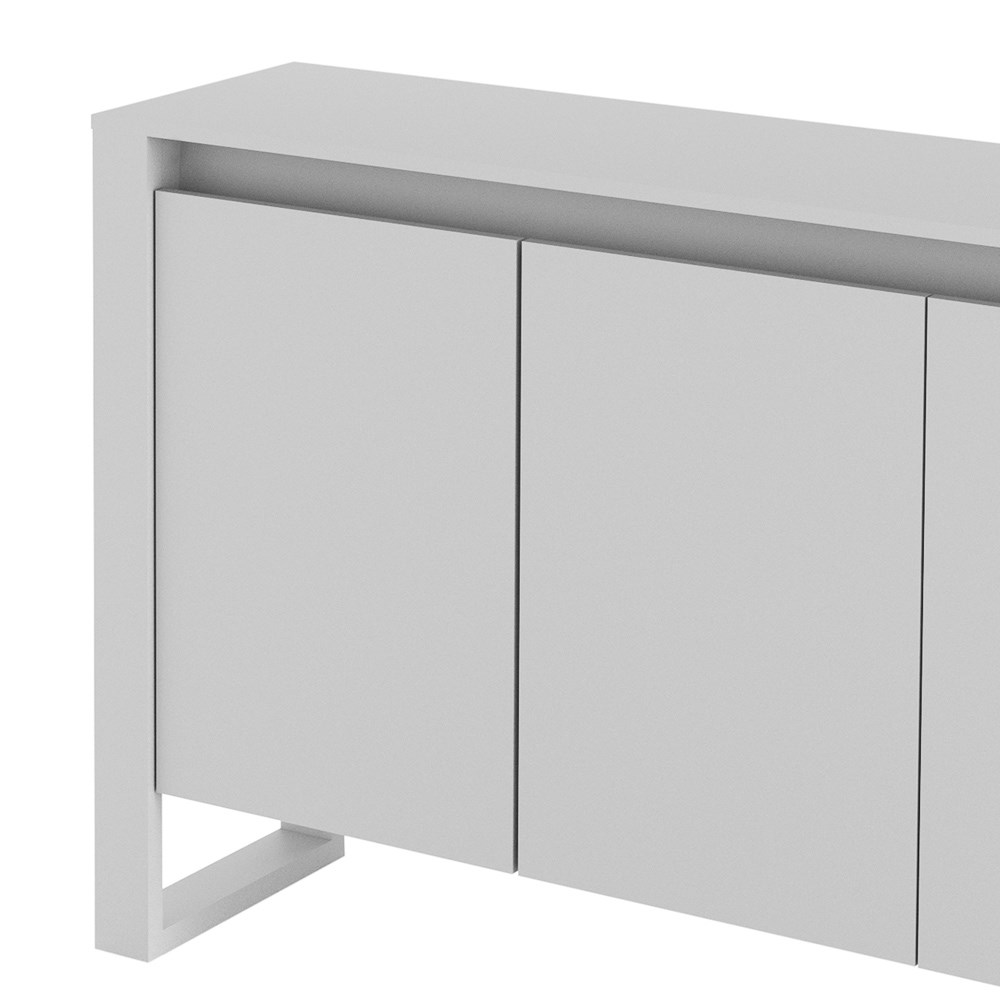 Balcão Para Escritório 3 Portas 1.3 ME4147 Branco - Tecno Mobili