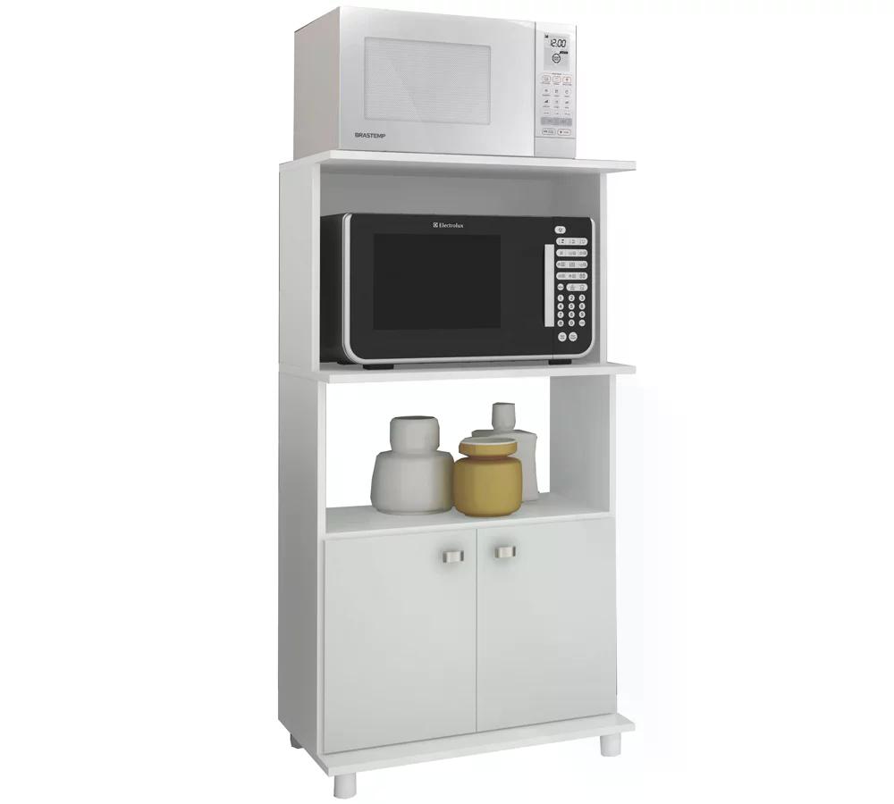 Balcão Para Forno e Microondas BL3301 Branco Tecno Mobili