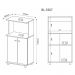 Balcão com 02 Portas BL3307 Branco - Tecno Mobili