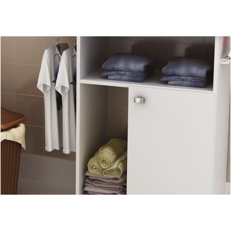 Balcão com Tábua de Passar 01 Porta TP3010 Branco - Tecno Mobili