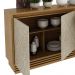 Balcao Buffet 03 Portas 160cm BB2611 Natural Palha Tecno Mobili