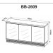 Balcao Buffet 03 Portas Com Espelho BB2609 Natural Tecno Mobili