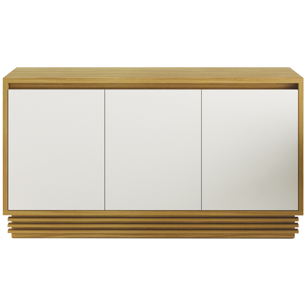 Balcao Buffet 3 Portas 160 cm BB2610 Natural Off White Tecno Mobili