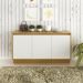 Balcao Buffet 3 Portas 160 cm BB2610 Natural Off White Tecno Mobili