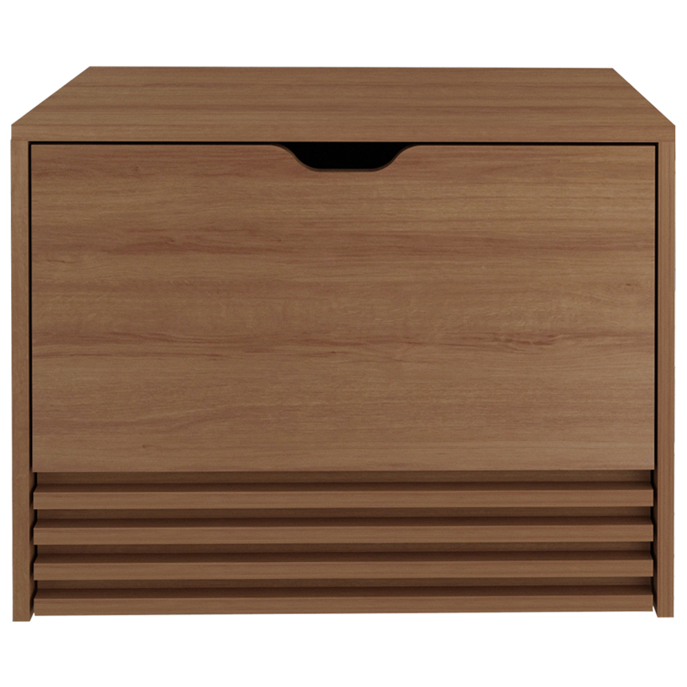 Balcao Gabinete 1 Gaveta Ripada BN3613 Amendoa Tecno Mobili