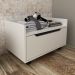 Balcao Gabinete 60 cm 1 Gaveta e 4 Rodizios BN3647 Branco Tecno Mobili