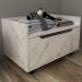 Balcao Gabinete 60 cm 1 Gaveta e 4 Rodizios BN3647 Marmore Branco Tecno Mobili